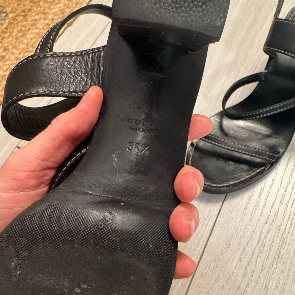 Gucci Black Sandals - Picture 9 of 10